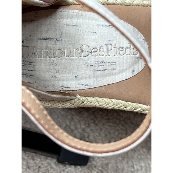 L'Amour des Pieds Women's Iksha Platform Wedge Comfort Neutral Sandal‎ Size 7.5M - Picture 10 of 11